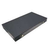 Black Leatherette Jewelry Display Tray with Snap Lid, 1½" Tall