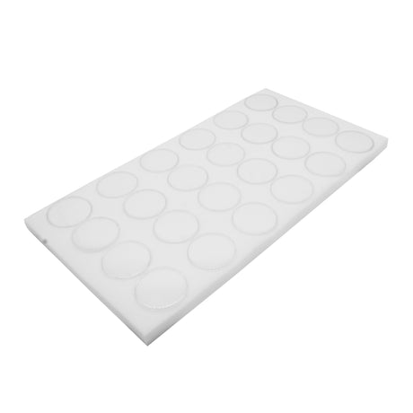 Full Size White Foam 24 Acrylic Jar Gemstone Tray Liner - Jars Diameter 1-3/4"