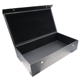 Black Leatherette Jewelry Display Tray with Snap Lid, 3" Tall