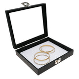 Jewelry Tray with Glass Lid-Half Size