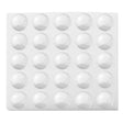 Half Size White Foam 25 Acrylic Jar Gemstone Tray Liner - Jars Diameter 1-1/8"