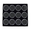 Half Size Black Foam 12 Acrylic Jar Gemstone Tray Liner  - Jars Diameter 1-3/4"
