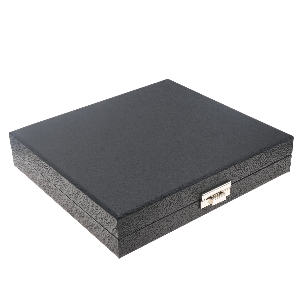 Black Leatherette Ring Travel Case - Holds 36 Rings