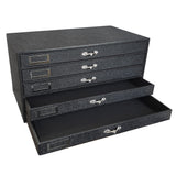 Black 5 Tray Jewelry Storage Organizer 