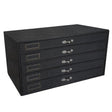 Black 5 Tray Jewelry Storage Organizer 