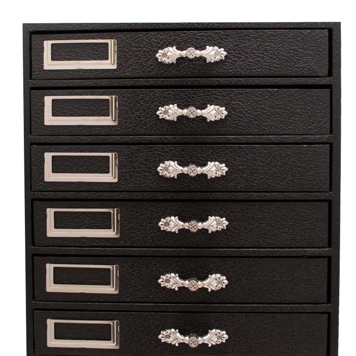 Black 10 Drawer Jewelry Tray Liner / Insert Storage Organizer