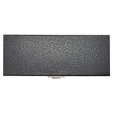 Black Leatherette Wide Slot Jewelry Ring Tray Travel Case - 12 Rings