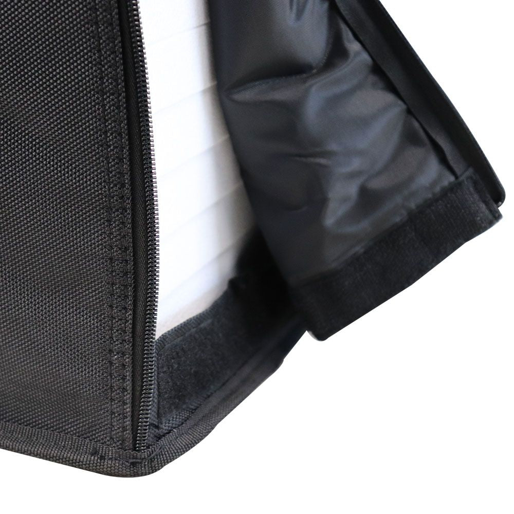Black Water Resistant Jewelry Tray Carrying Case, Holds 12 1" Trays