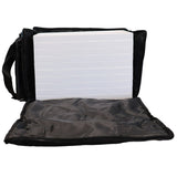 Deluxe Black Canvas Jewelry Tray Carrying Case, Holds 10 1" Trays