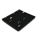Black Half Size 36 Slot Jewelry Ring Tray Liner Insert