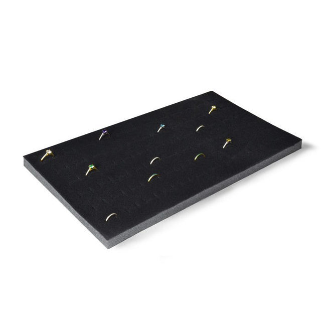 Black Foam 72 Slot Jewelry Ring Tray Liner Insert