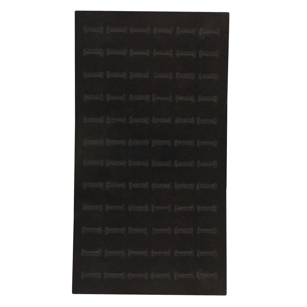 Black Foam 72 Slot Jewelry Ring Tray Liner Insert