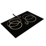Black Velvet Jewelry Tray Liner - Full Size Display Insert