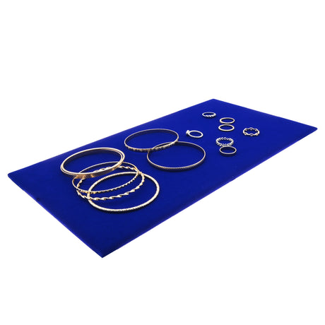 Blue Velvet Full Size Jewelry Display Pad Tray Liner Insert