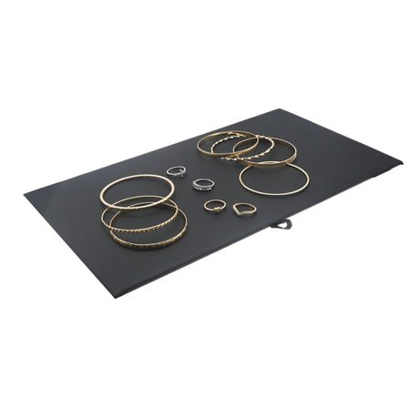 Black Leatherette Full-Size Jewelry Tray Insert Pad