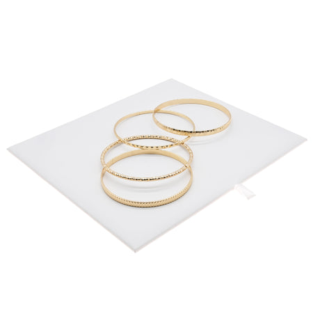 White Leatherette Half Size Jewelry Tray Liner Padded Insert