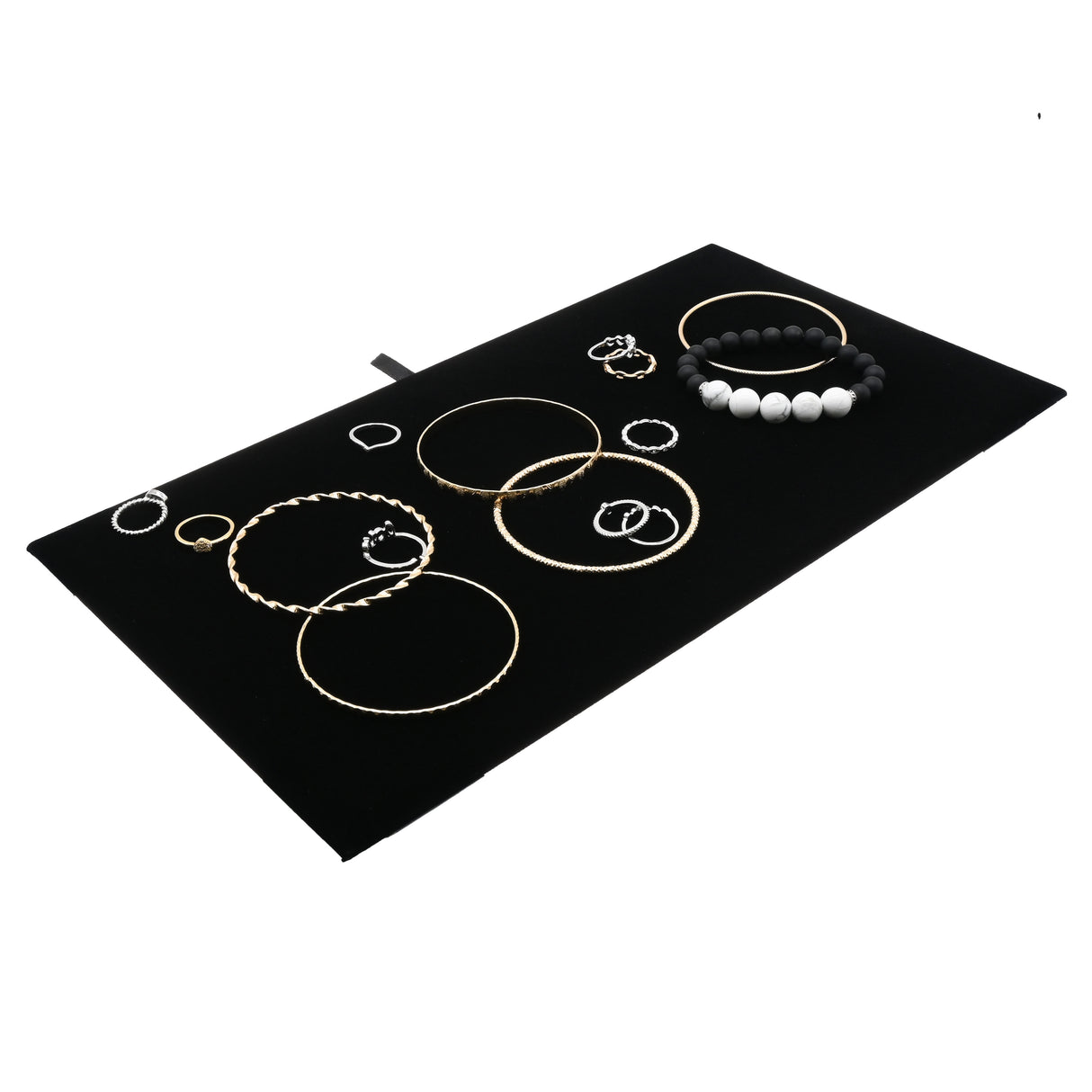 12" x 9" Black Velvet Jewelry Display Pad