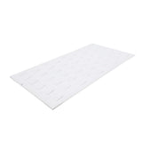 White Leatherette Ring Clip Pad Vertical(50) Rings