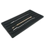 6-Compartment Black Flocked Jewelry Tray Liner - Full Size