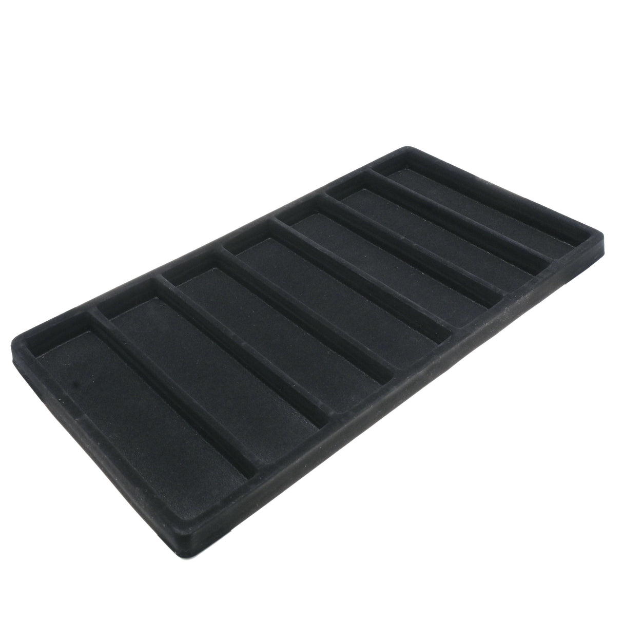 7-Compartment Black Flocked Jewelry Tray Liner - Full Size