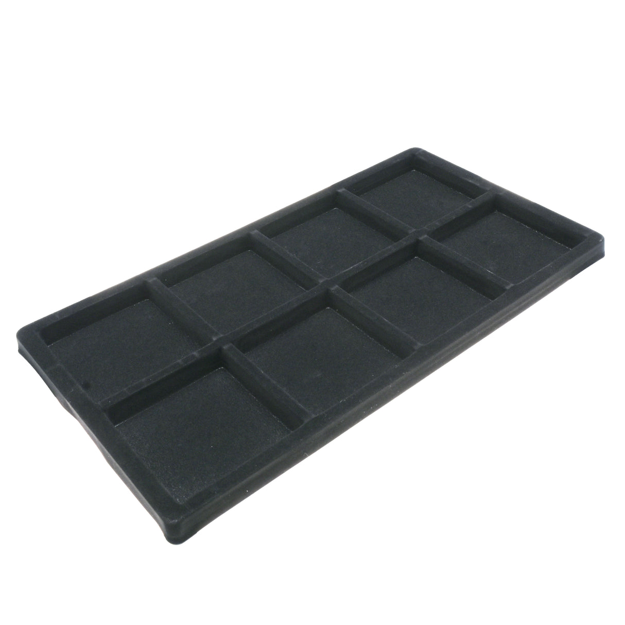8-Compartment Black Flocked Jewelry Tray Liner - Full Size