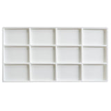 Flocked Plastic Jewelry Tray Insert-12 Compartment