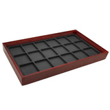 Black Flocked Tray Liner-18 Compartments-Full Size
