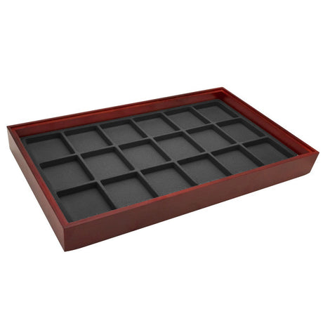 Black Flocked Tray Liner-18 Compartments-Full Size