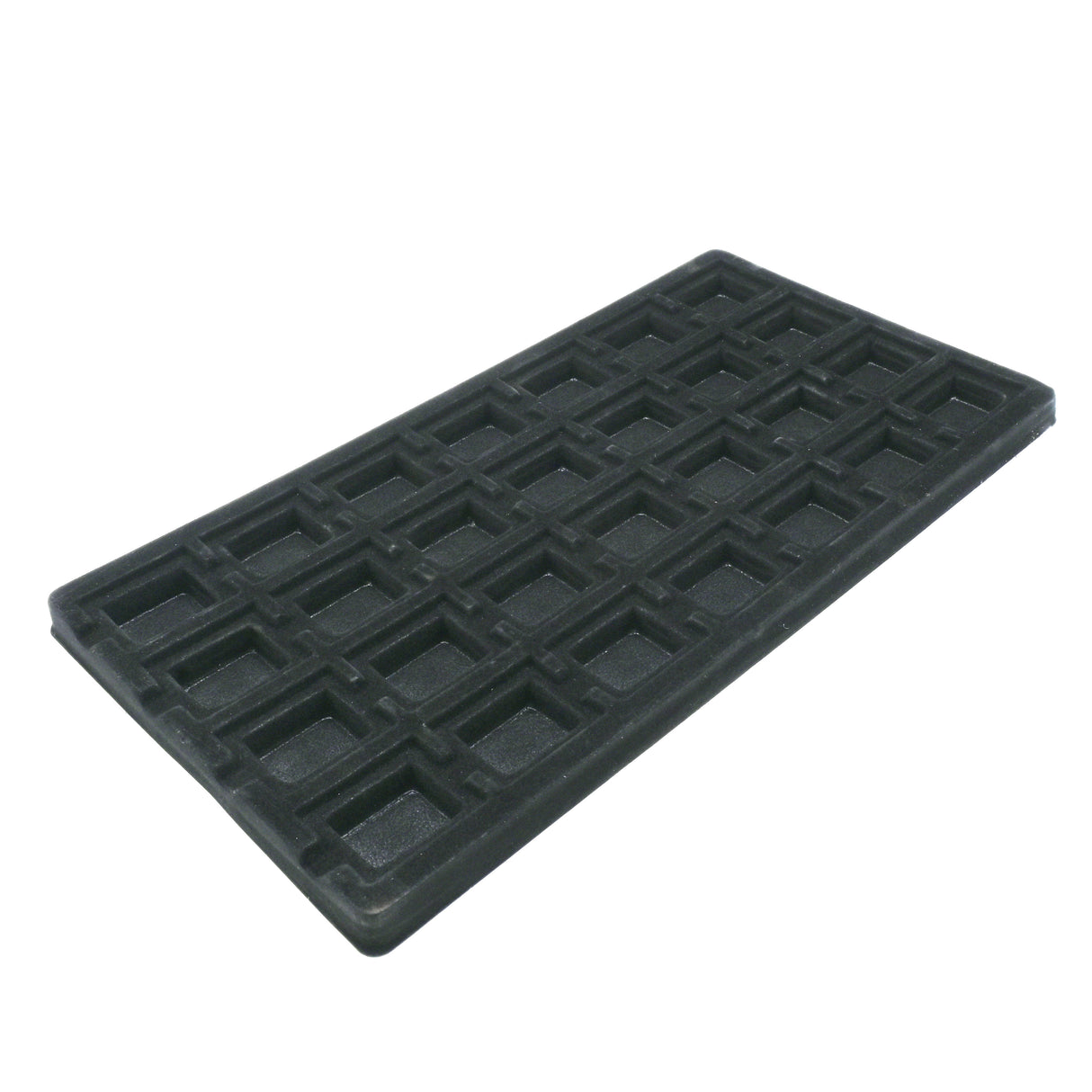 28-Compartment Black Flocked Jewelry Tray Liner - Full Size