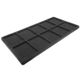 10-Compartment Black Flocked Jewelry Tray Liner - Full Size
