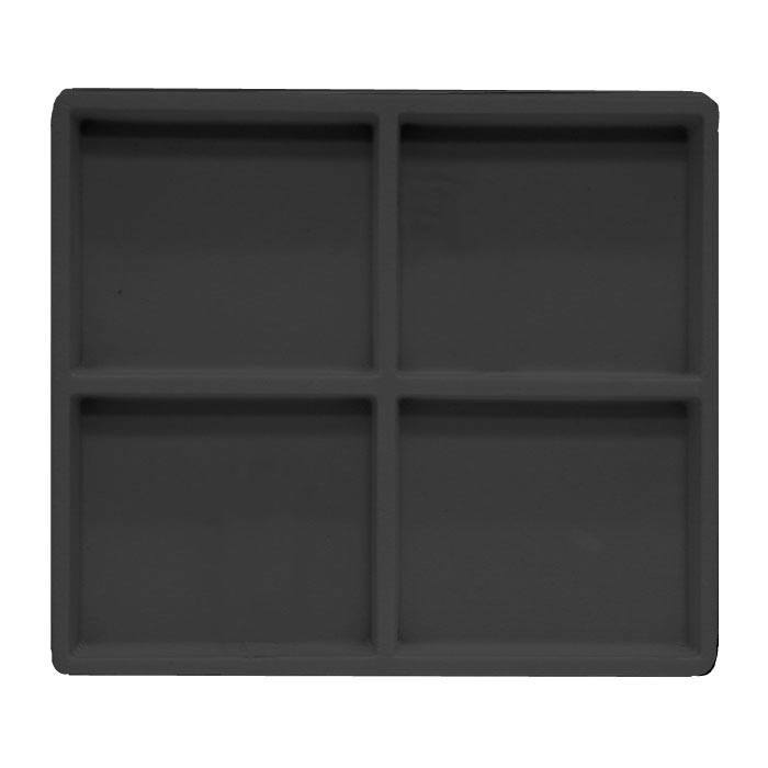 Flocked Tray Insert-4 Compartment-Half Size 