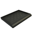 Black Leatherette Jewelry Ring Display Tray, Holds 23 Rings