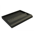 Black Leatherette Jewelry Earring Display Tray, Holds 20 Pairs