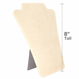 Beige Faux Suede Necklace Easel - 8" Tall