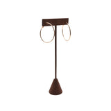 Brown Suede Earring T-Stand Display - 5-3/4" Tall