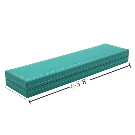 Teal Leatherette Jewelry Bracelet / Watch Gift Boxes