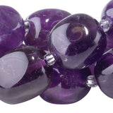 A Grade Amethyst Tumble Nugget Beads - 10x14mm to 13x17mm Natural Purple