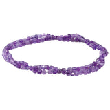 A Grade Amethyst 3mm Table Cut Cube Beads - 15-16 Inch Strand