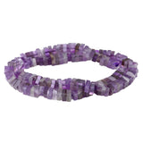 A Grade Amethyst 3x6mm Square Rondelle Beads - Natural Brazilian Purple Gemstone
