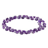 A Grade Amethyst 6mm Star Cut Coin Beads - Natural Purple Gemstone