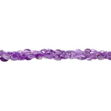 Natural Amethyst Faceted Oval Beads 6×8mm – 15" Strand