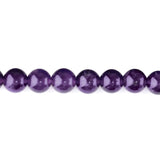 A Grade Amethyst 8mm Round Beads - Natural Purple Quartz Strand