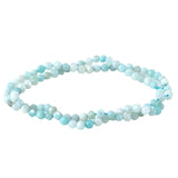 Amazonite Microfaceted Round Beads 4mm - A Grade Brazilian Blue-Green Gemstone Strand