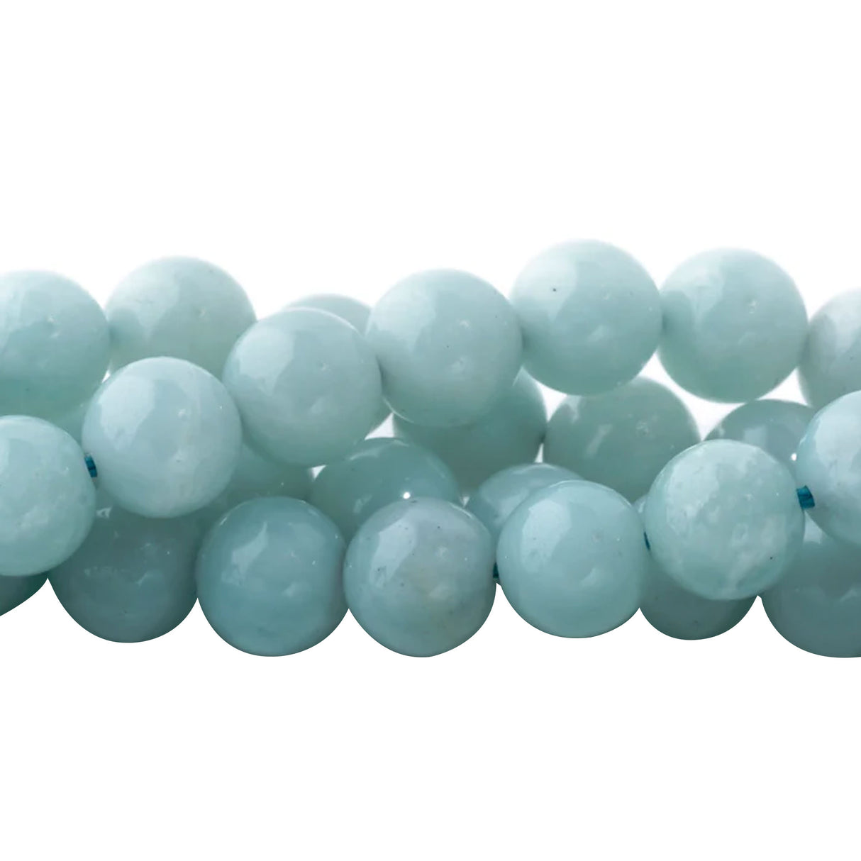 Amazonite Beads 8mm Round A Grade | Brazilian Blue-Green Gemstone Strand