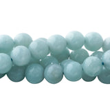 Amazonite Beads 8mm Round A Grade | Brazilian Blue-Green Gemstone Strand