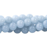 Angelite Beads 4mm Round | Peruvian Light Blue Gemstone Strand