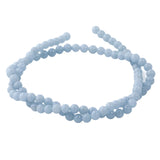 Angelite Beads 4mm Round | Peruvian Light Blue Gemstone Strand