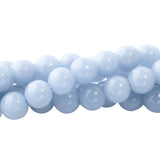 Angelite Beads 6mm Round | Peruvian Soft Blue Gemstone Strand