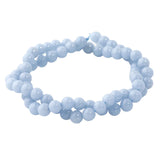 Angelite Beads 6mm Round | Peruvian Soft Blue Gemstone Strand