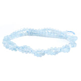 Aquamarine Beads 3x4mm Faceted Rondelle A Grade - Natural Blue Gemstone Strand